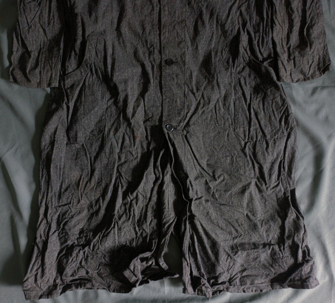 Long Clothing Vintage 1950s France Blouses / Salt & Pepper Sanfor Coat. Size US L / EU 52-54 / 3 - 4 Thumbnail