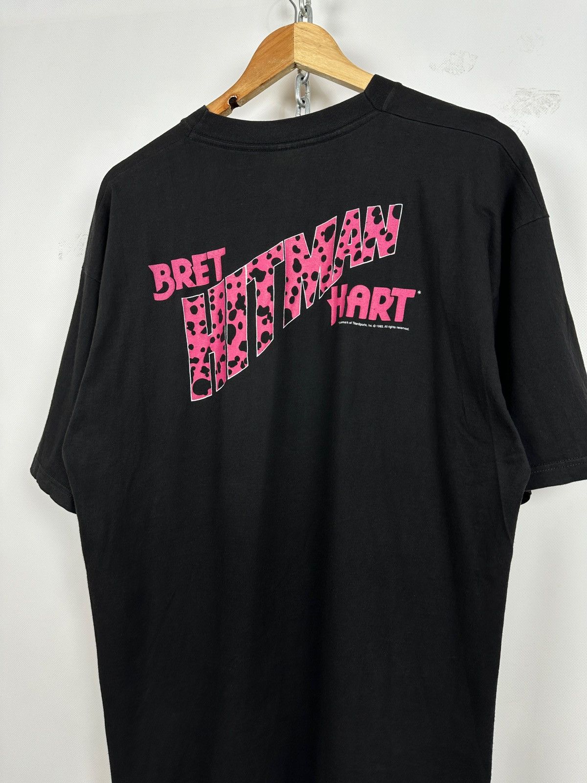 Vintage 1993 Vintage Bret Hart Hitman WWE T-Shirt Size US L / EU 52-54 / 3 - 16 Thumbnail