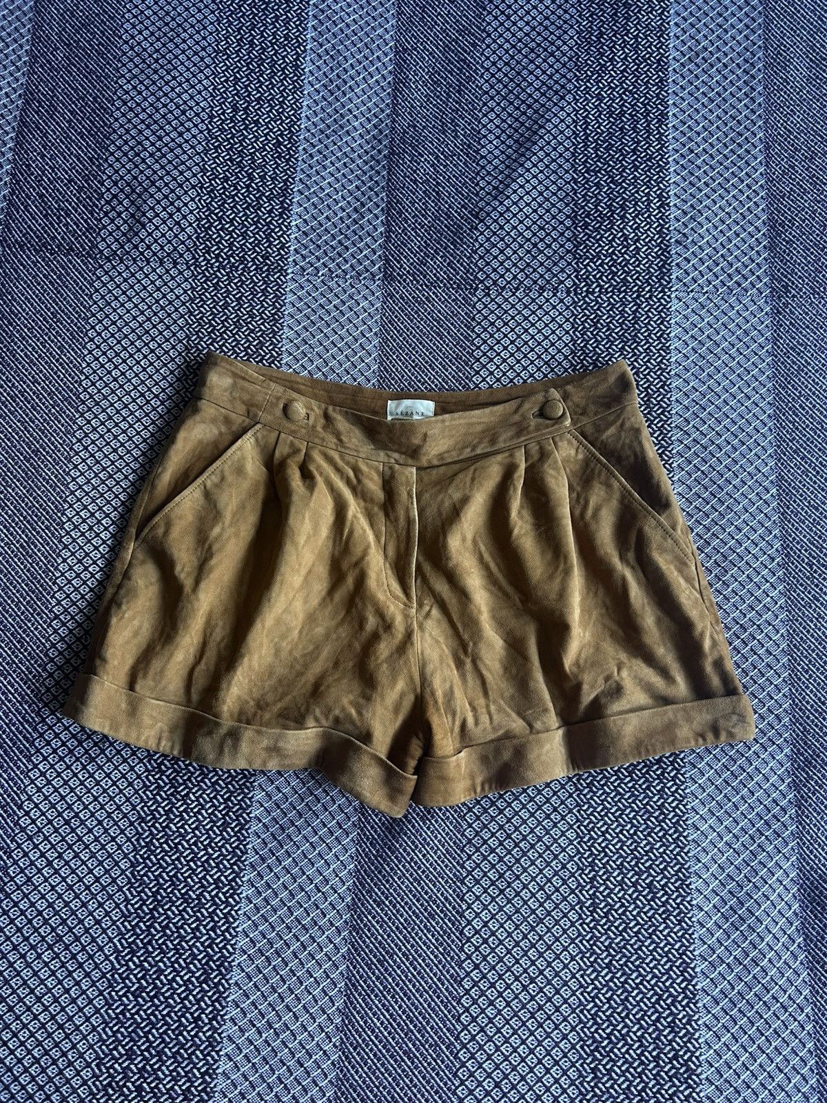 Sezane 100% Goat Leather Midi Skirt Women Size 44 Luxury