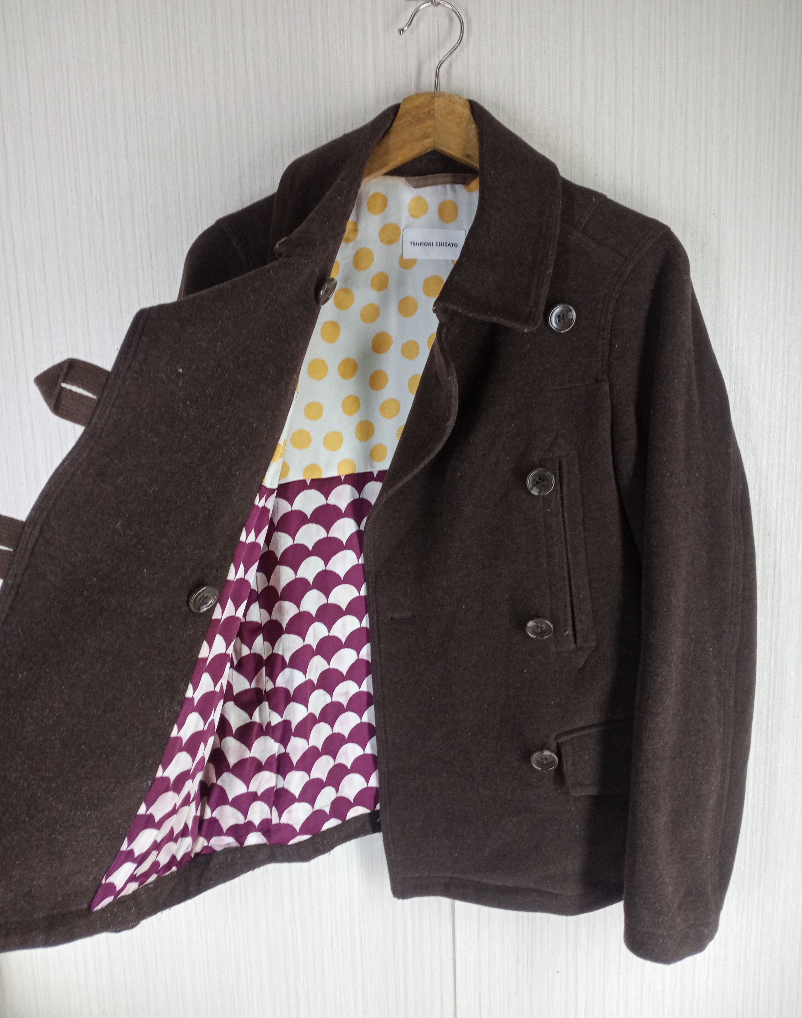 Tsumori Chisato Rare Vintage Issey Miyake Tsumori Chisato Wool Coat Jacket Size US M / EU 48-50 / 2 - 5 Thumbnail