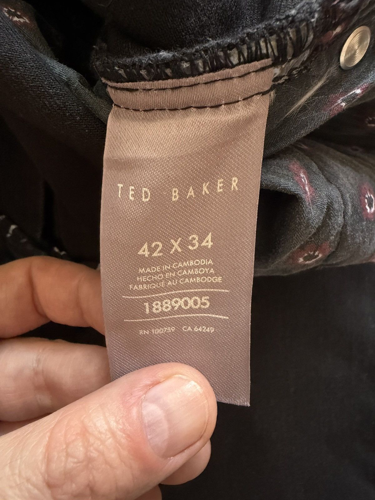 Ted Baker Ted Baker Black Denim Size US 42 / EU 58 - 9 Thumbnail
