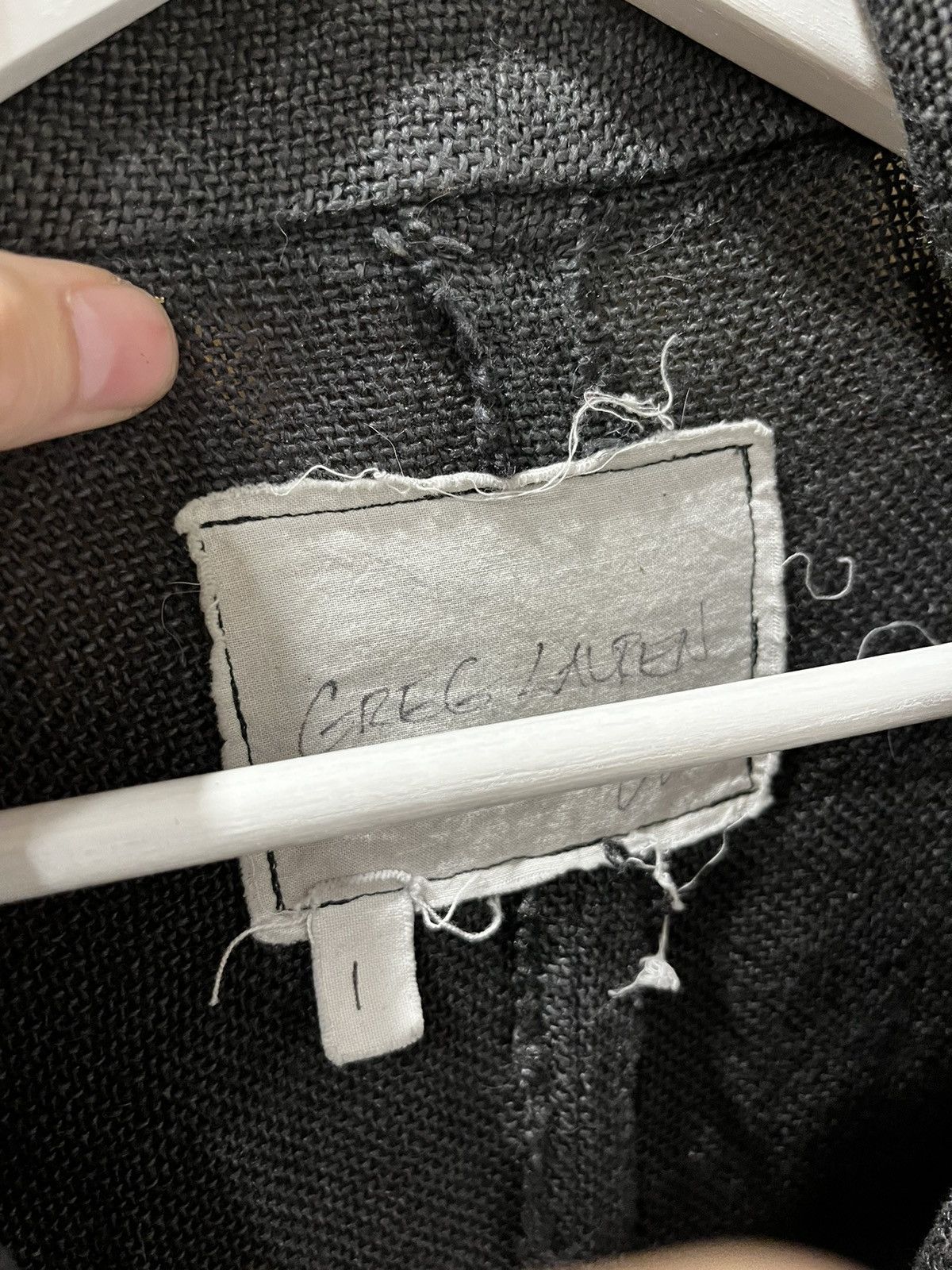 Greg Lauren 2013 Burlap Blazer Size 52L - 6 Thumbnail