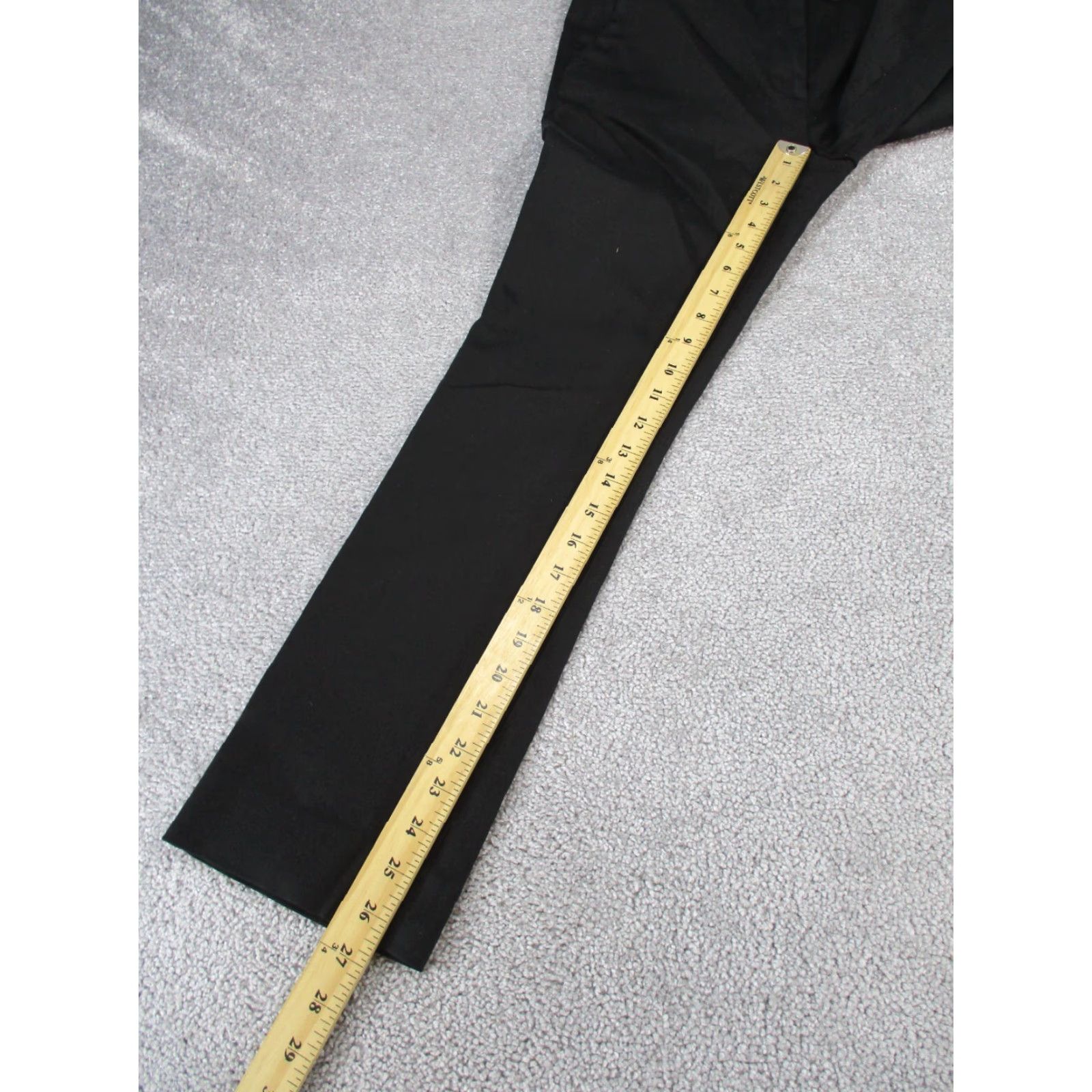 Frame VINTAGE FRAME Dress Pants Womens Size 2 Black Slim Straight Cotton Spandex Twill 90s Womens Size 26" / US 2 / IT 38 - 4 Thumbnail