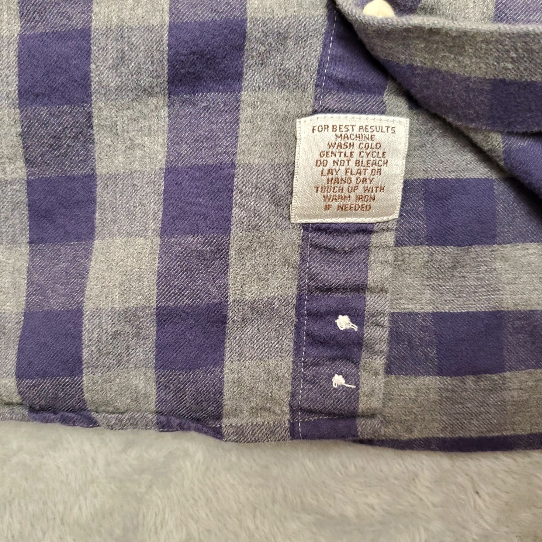 Peter Millar VINTAGE Peter Millar Shirt Mens Medium Blue Plaid Mountainside Flannel Long Sleeve Size US M / EU 48-50 / 2 - 4 Thumbnail