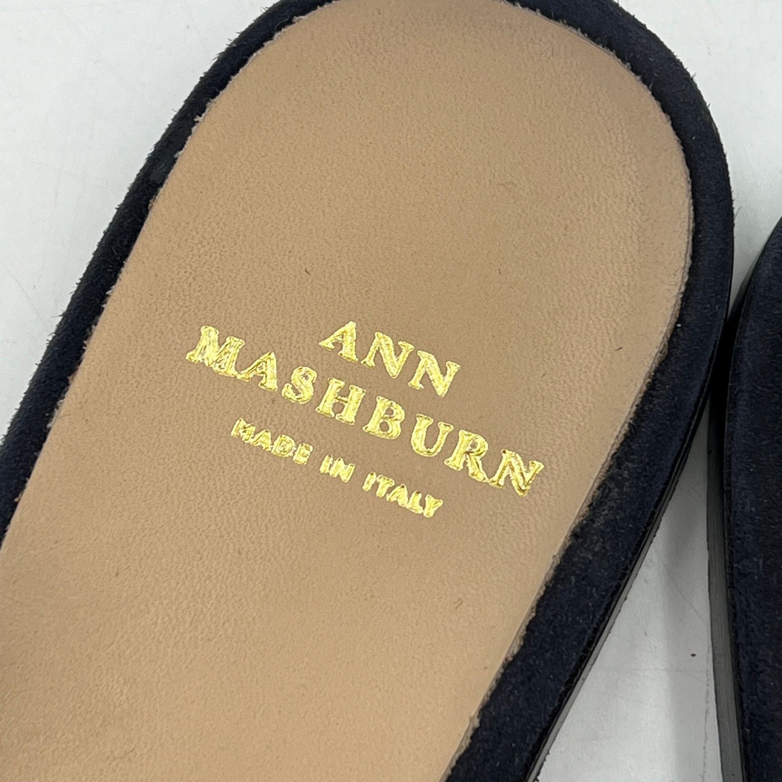Other Ann Mashburn Joy Mule Navy Suede Size US 7 / IT 37 - 3 Thumbnail