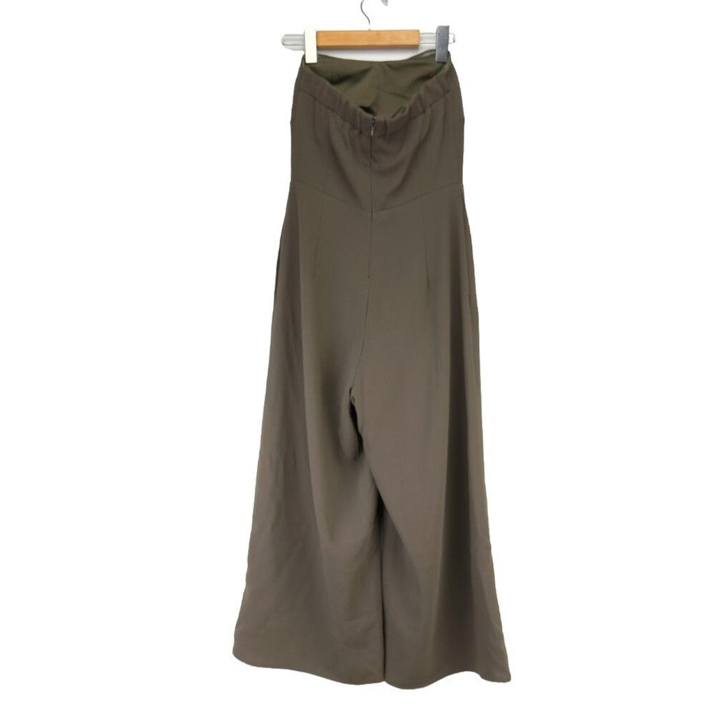 Aritzia ARITZIA BABATON Roshan Khaki Green Strapless Jumpsuit Size 0 Size 25" / US 0 / IT 36 - 4 Thumbnail