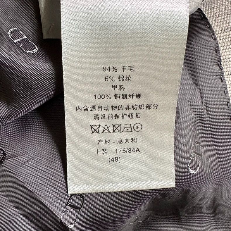 Dior Dior Grey snowflake wool suit suit Size US M / EU 48-50 / 2 - 8 Thumbnail