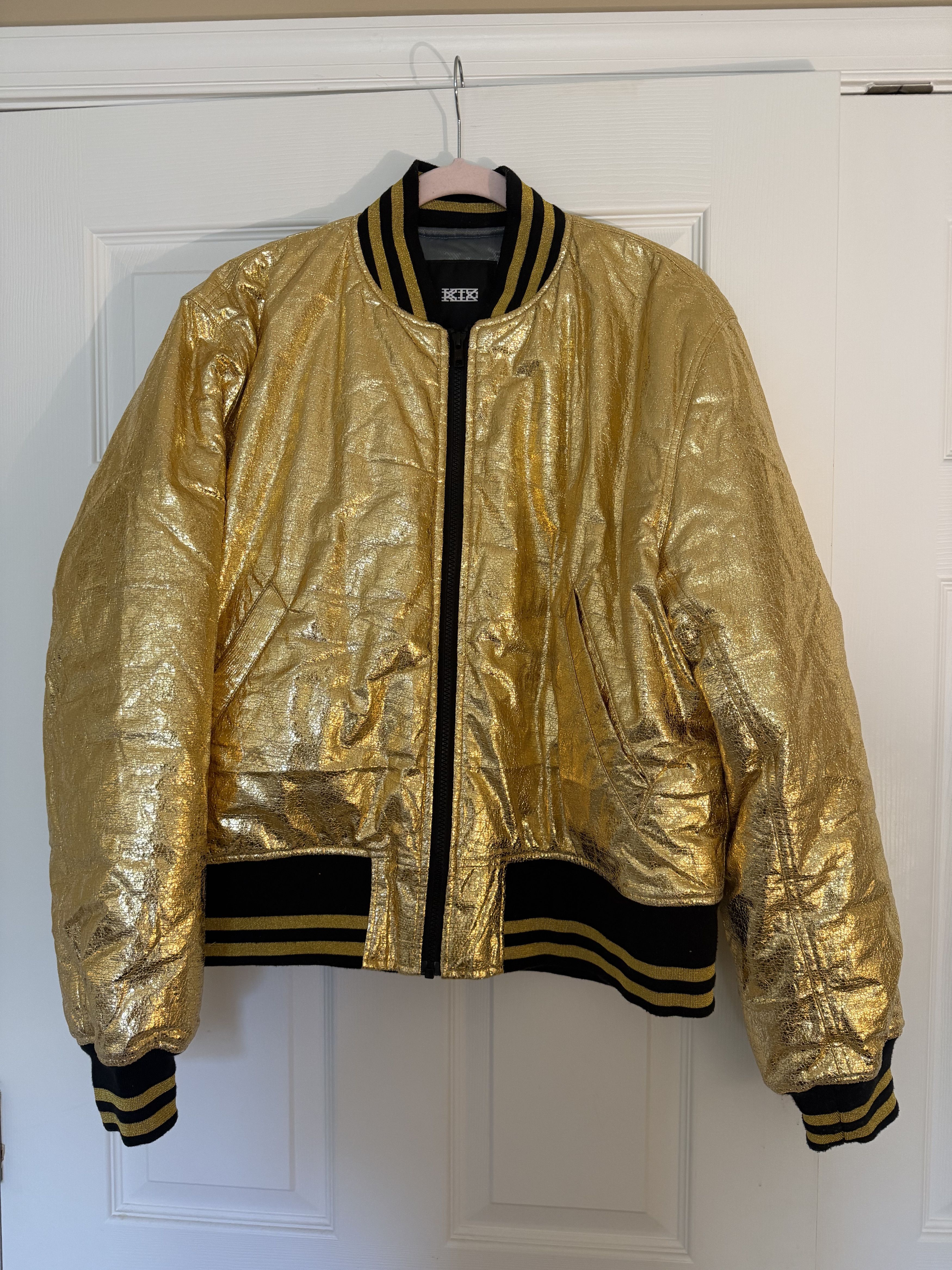 KTZ KTZ Men's Bomber Jacket with Gold Metallic Effect Size US M / EU 48-50 / 2 - 1 Thumbnail
