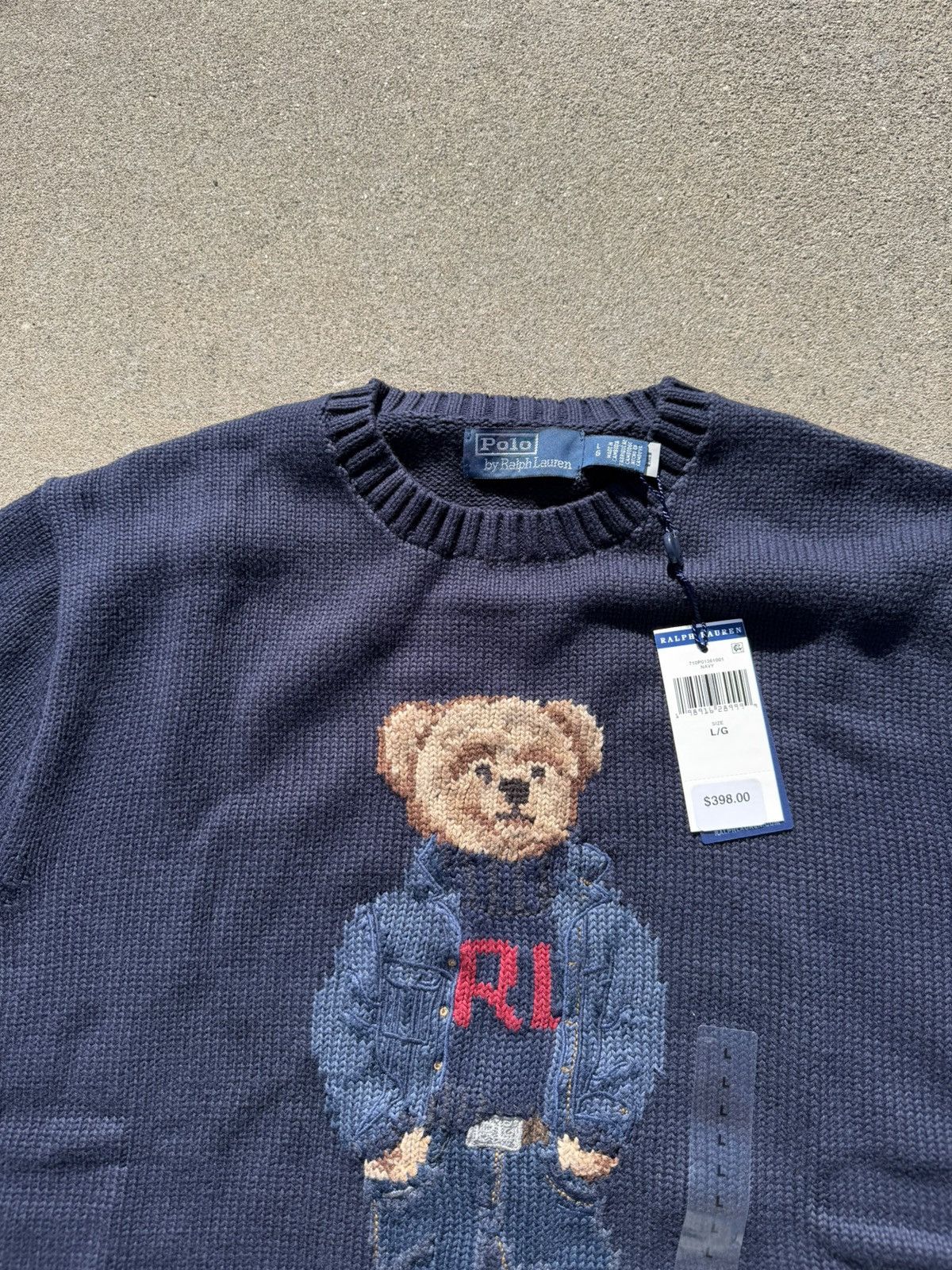 Polo Ralph Lauren Polo Bear Cotton-Linen Sweater Size US L / EU 52-54 / 3 - 4 Thumbnail