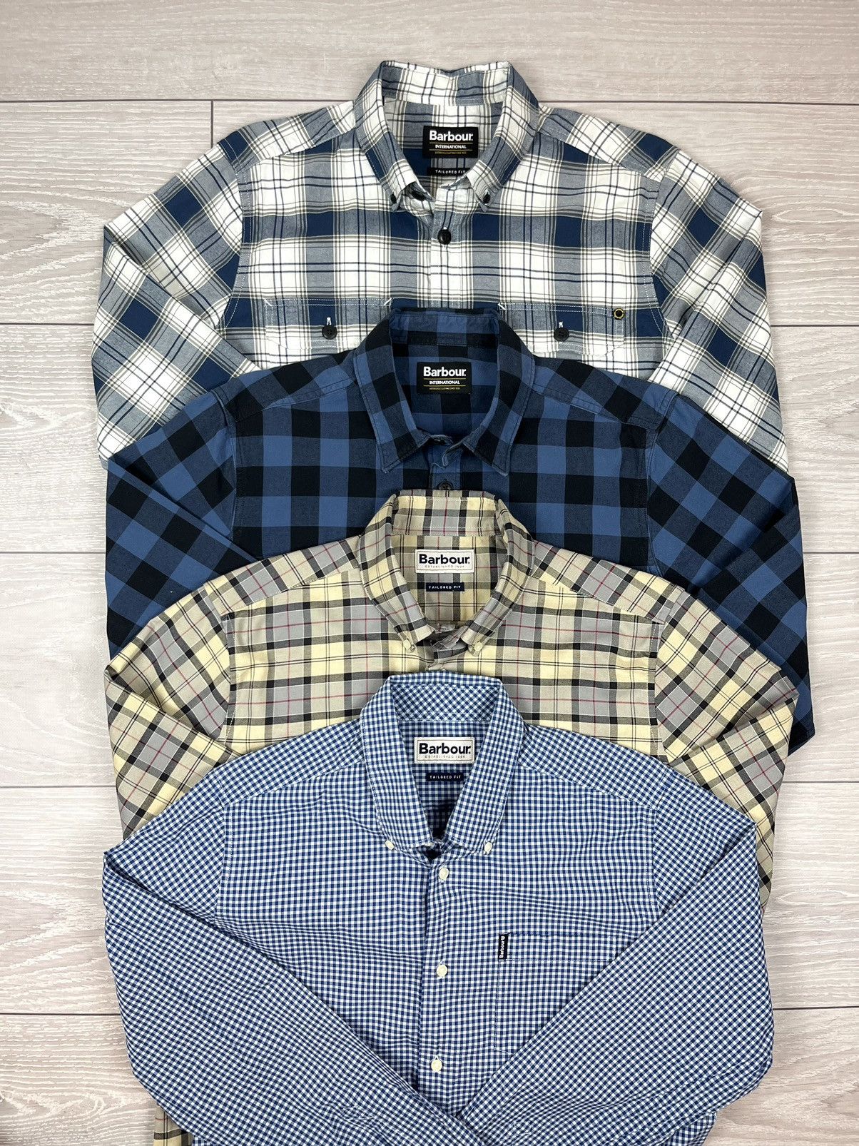 Barbour x4 Barbour Tailored Flannel Checkered Button Shirt M Size Size US M / EU 48-50 / 2 - 1 Thumbnail