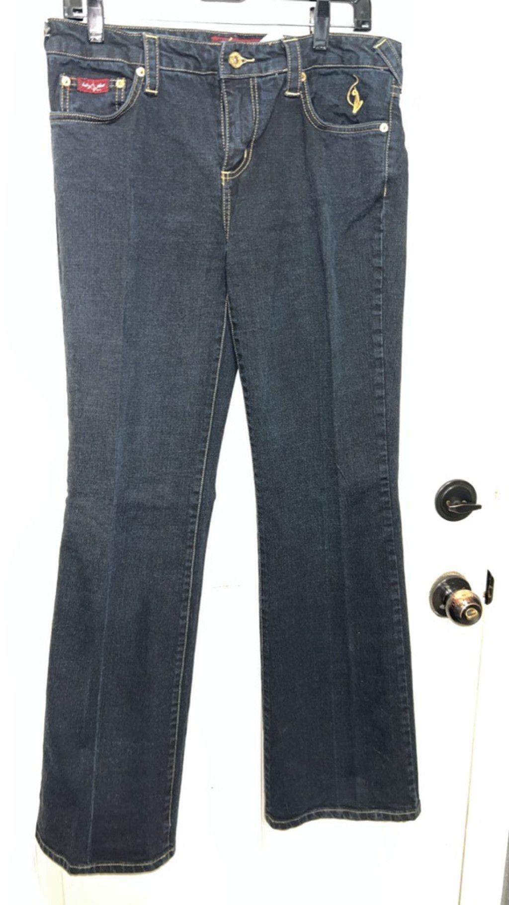 Other Women's Baby Phat Boot Cut Jeans Size 11 Blue w Gold Accents Size 32" / US 10 / IT 46 - 1 Thumbnail
