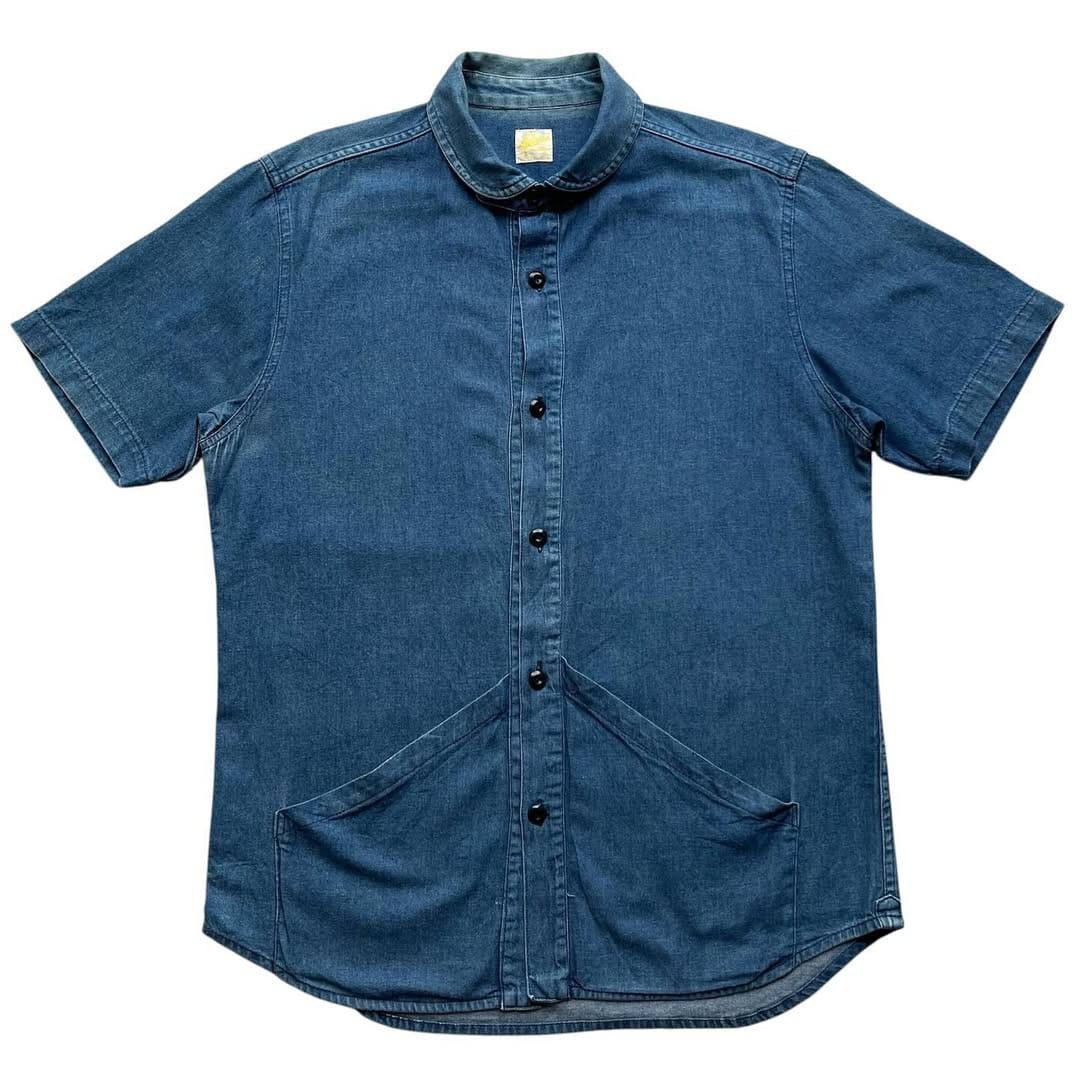 Japanese Brand Barns outfitters shawlcollar denim japanese Size US M / EU 48-50 / 2 - 1 Thumbnail