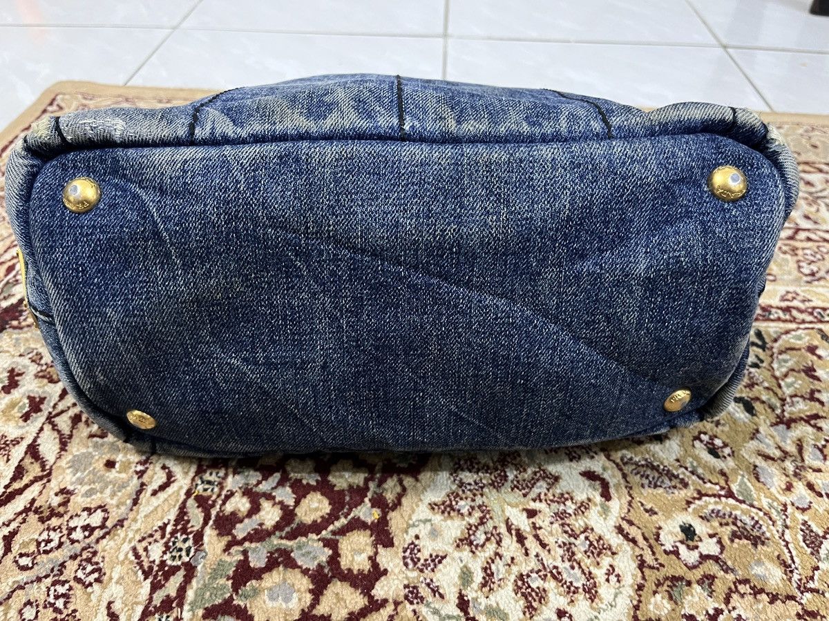 Prada PRADA Canapa Denim Handbag/Tote Size ONE SIZE - 7 Thumbnail