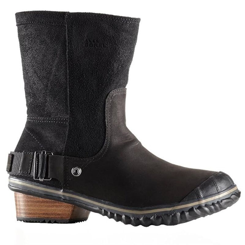 SOREL Sorel Slimshortie Nubuck Leather Ankle Duck Boots Black 5 Size US 5 / IT 35 - 2 Thumbnail