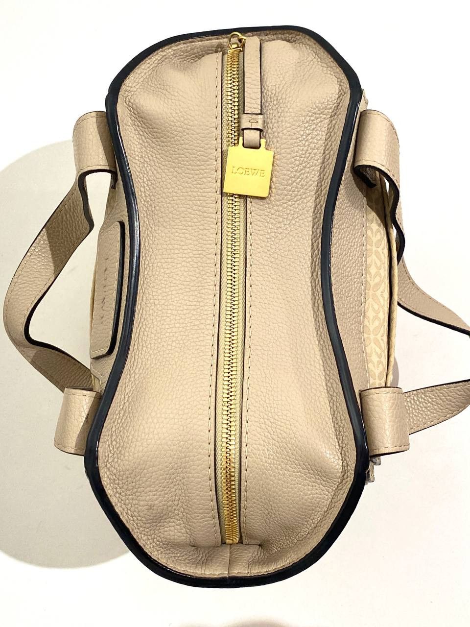 Loewe Loewe Anagram Logo Kite Leather Cloth Shoulder Hand Tote Bag Size ONE SIZE - 13 Thumbnail