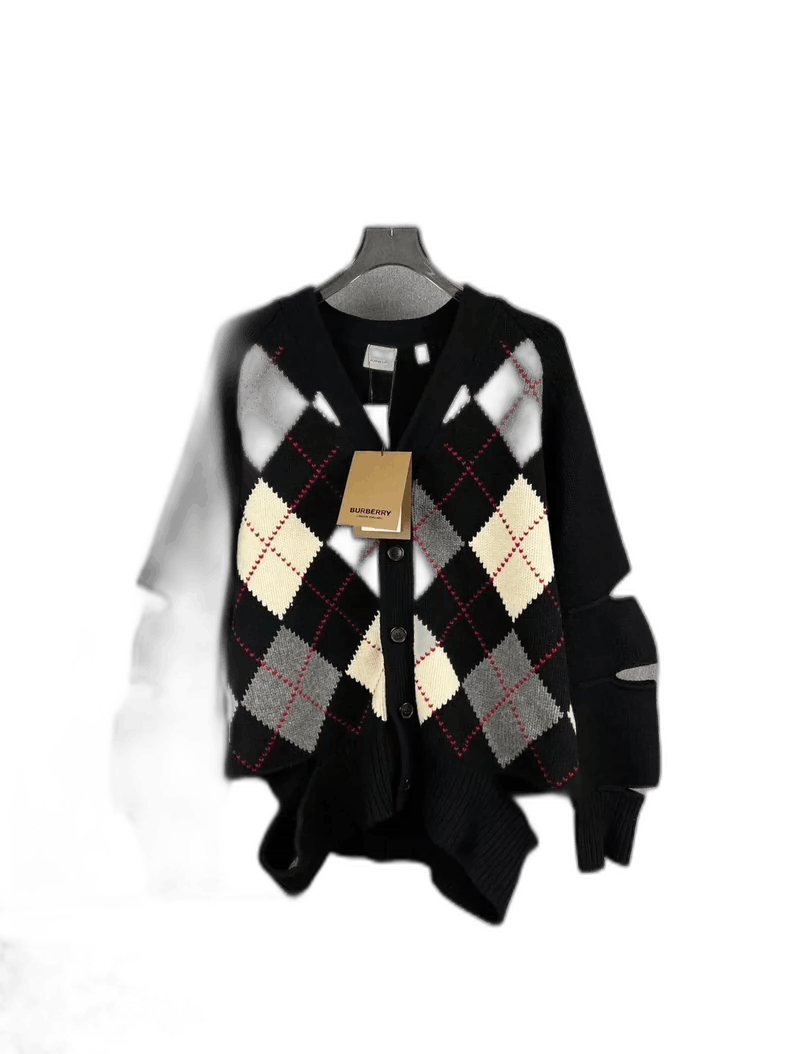 Burberry Burberry Argyle Pattern Cardigan Sweater-yf Size US M / EU 48-50 / 2 - 1 Thumbnail