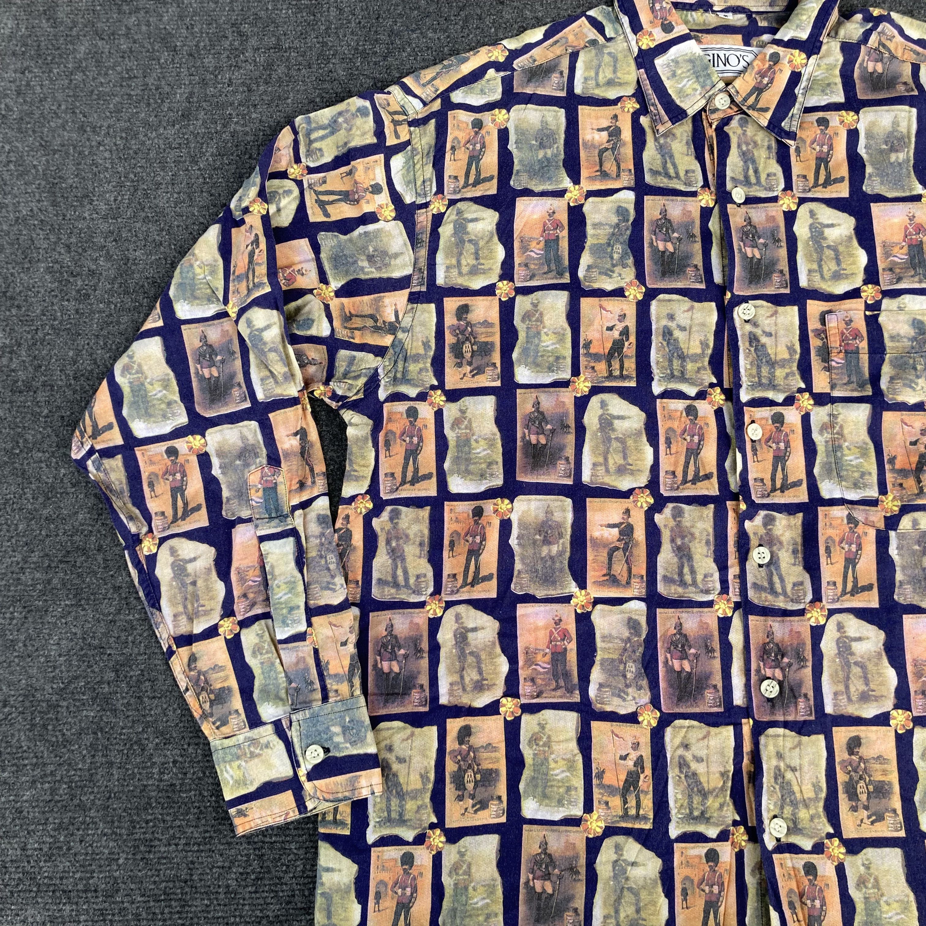 Vintage Vintage Gino's Long Sleeve Italy Shirt Size US M / EU 48-50 / 2 - 4 Thumbnail