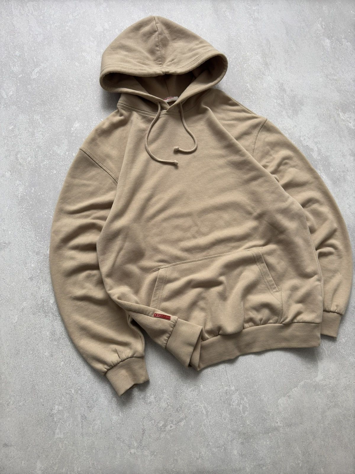 Prada × Vintage Vintage Prada Red Tab Luxury Beige Hoodie 00s Size US S / EU 44-46 / 1 - 2 Thumbnail