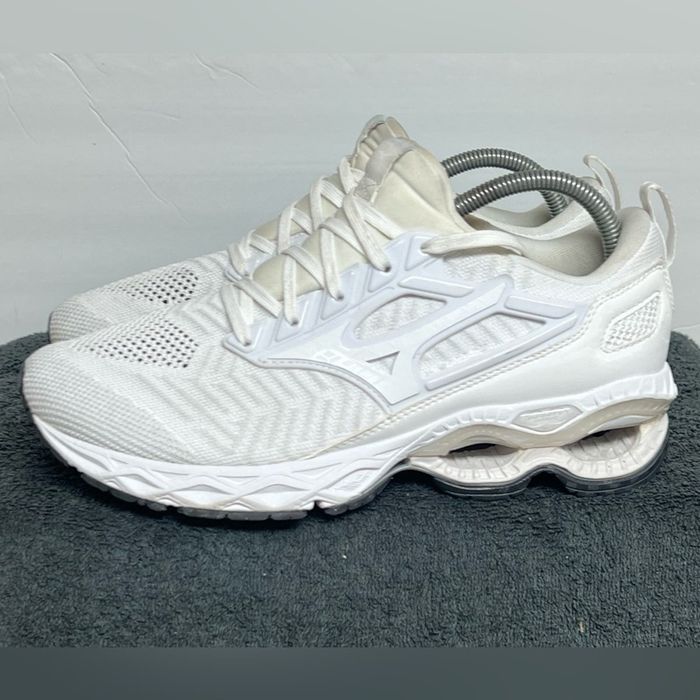 Mizuno Mizuno Wave Creation WaveKnit C1 Running Shoes White RARE | Grailed