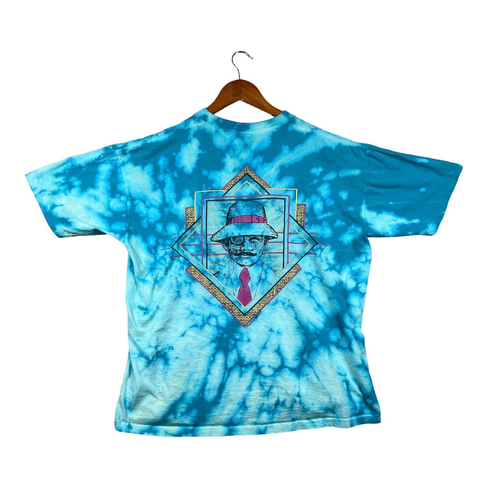 Panama Jack VTG 80s 90s Panama Jack Tie Dye Blue Surf Beach T Shirt XL Size US XL / EU 56 / 4 - 2 Thumbnail