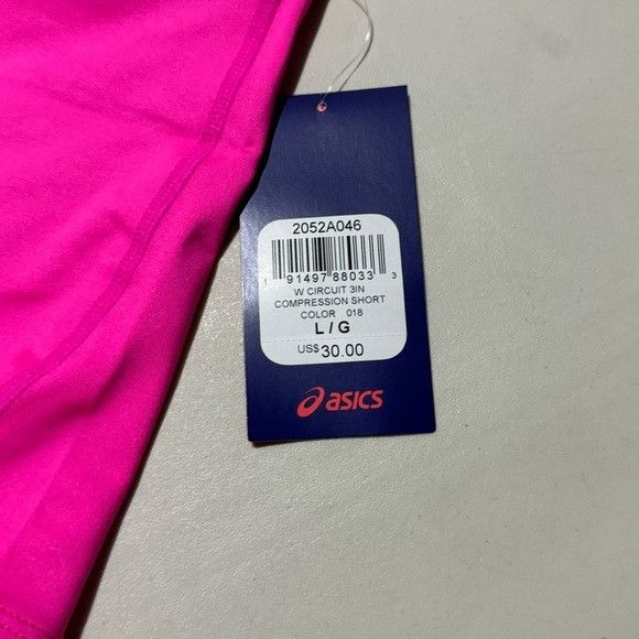 Asics NWT ASICS WOMEN’S 3IN COMPRESSION PINK SHORTS SZ LARGE L Size 28" / US 6 / IT 42 - 3 Thumbnail
