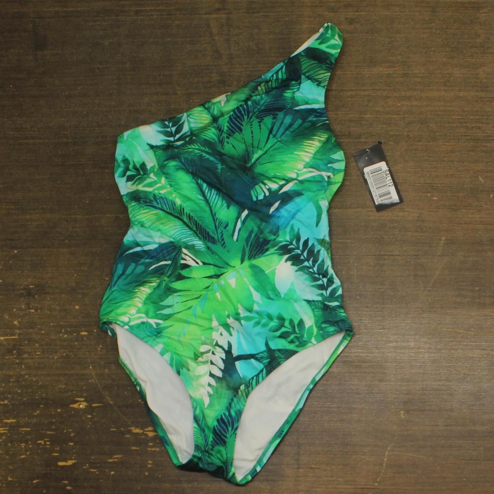 Lauren Ralph Lauren Lauren Ralph Lauren Piece Swimsuit Cartago Palms Green 4 Size ONE SIZE - 1 Thumbnail