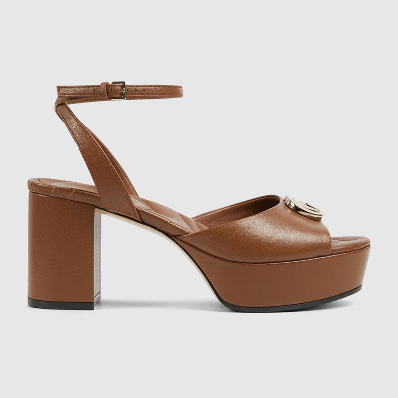 Gucci Gucci Double G Platform Sandals Size US 5 / IT 35 - 1 Thumbnail
