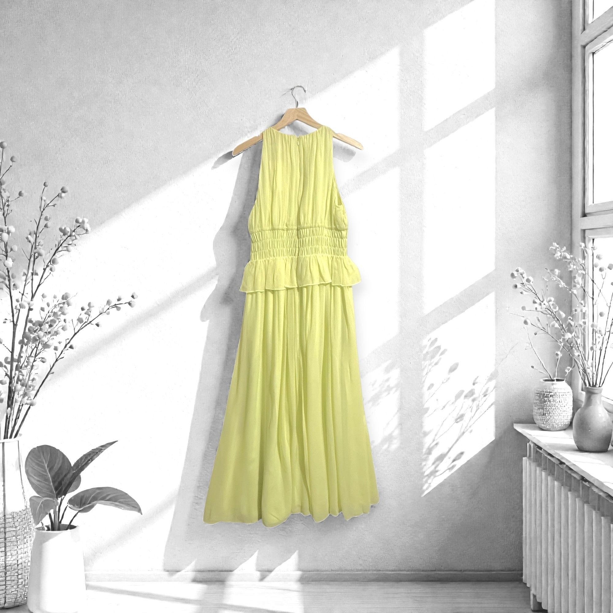 Ulla Johnson Ulla Johnson Adeline midi dress, Citron, Yellow, Size 4, NWT Size S / US 4 / IT 40 - 2 Thumbnail