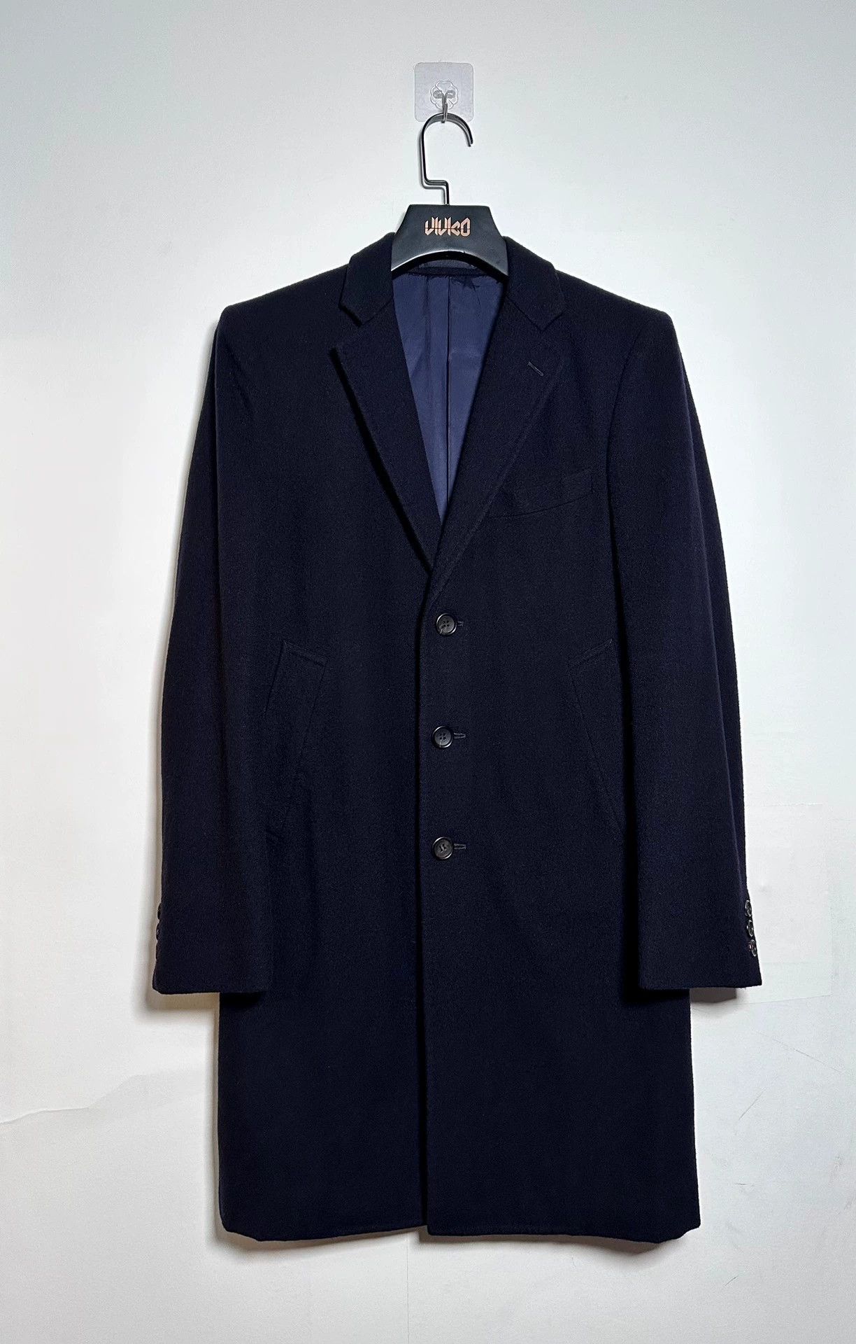 Comme des Garcons CDG Rei Kawakubo 100% wool navy blue overcoat small Size US XS / EU 42 / 0 - 1 Thumbnail
