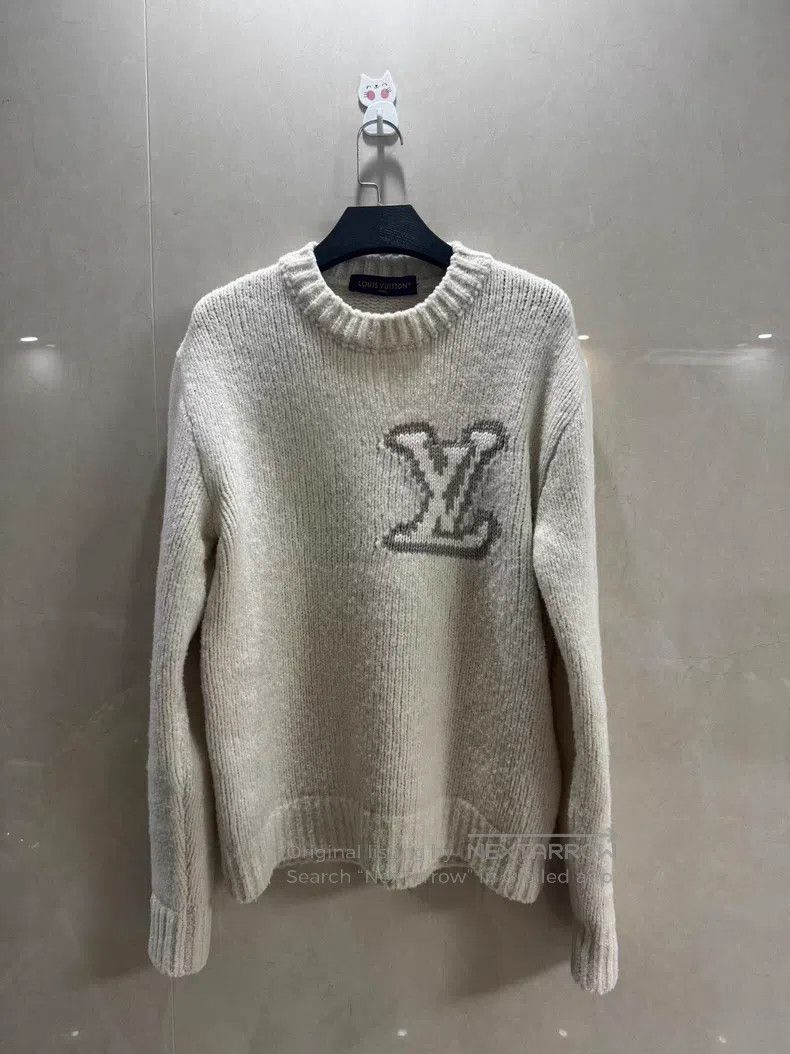 Louis Vuitton Louis Vuitton White Teddy Wool Sweater Size US S / EU 44-46 / 1 - 1 Thumbnail