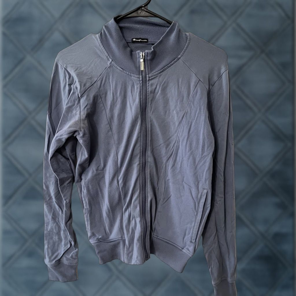 Champion Champion Sweatshirt Full Zip Nylon Pockets Adult Small Blue Men Size US S / EU 44-46 / 1 - 1 Thumbnail