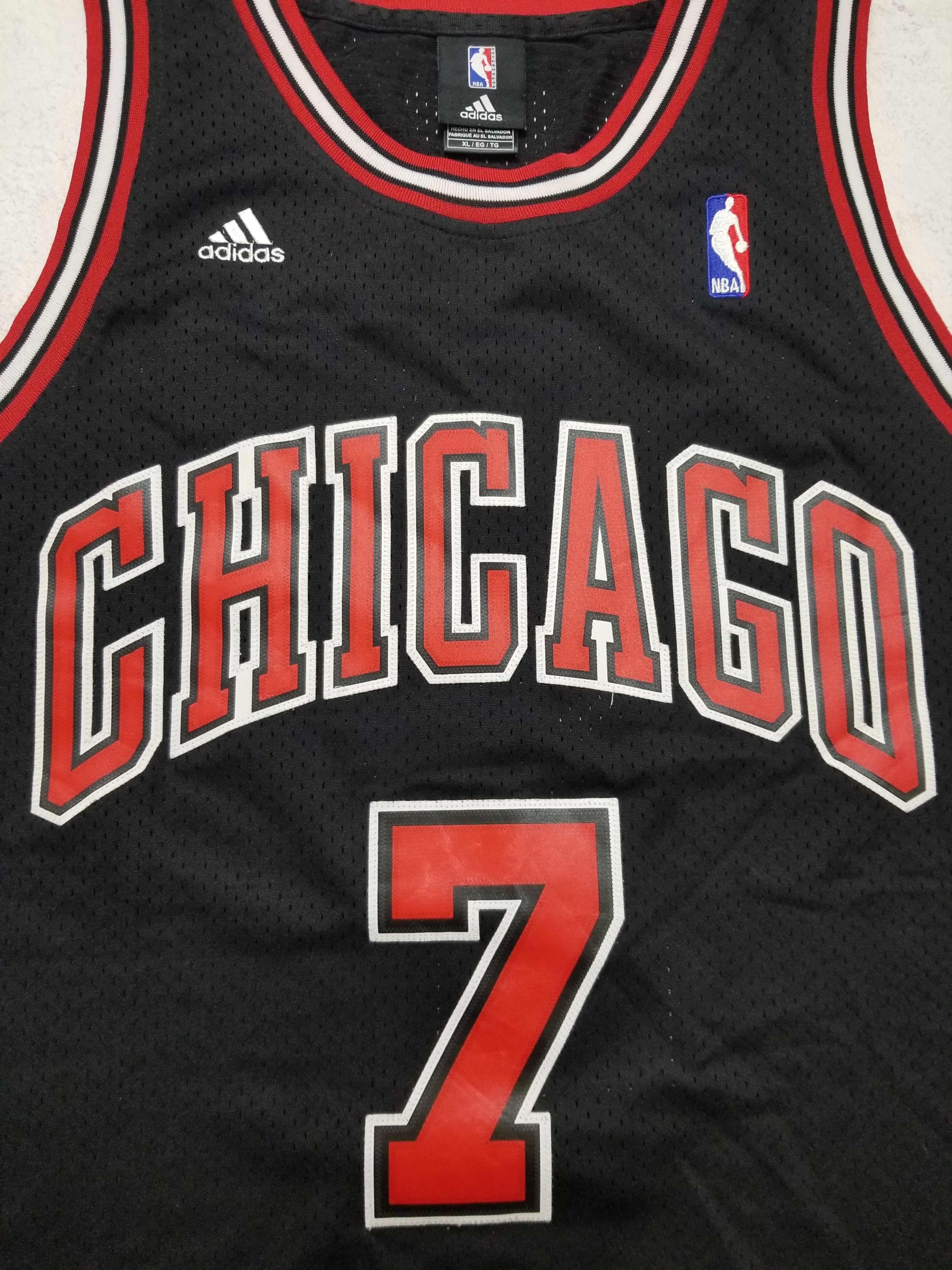 Adidas Adidas Chicago Bulls Ben Gordon #7 NBA Balck Jersey Size US XL / EU 56 / 4 - 15 Thumbnail