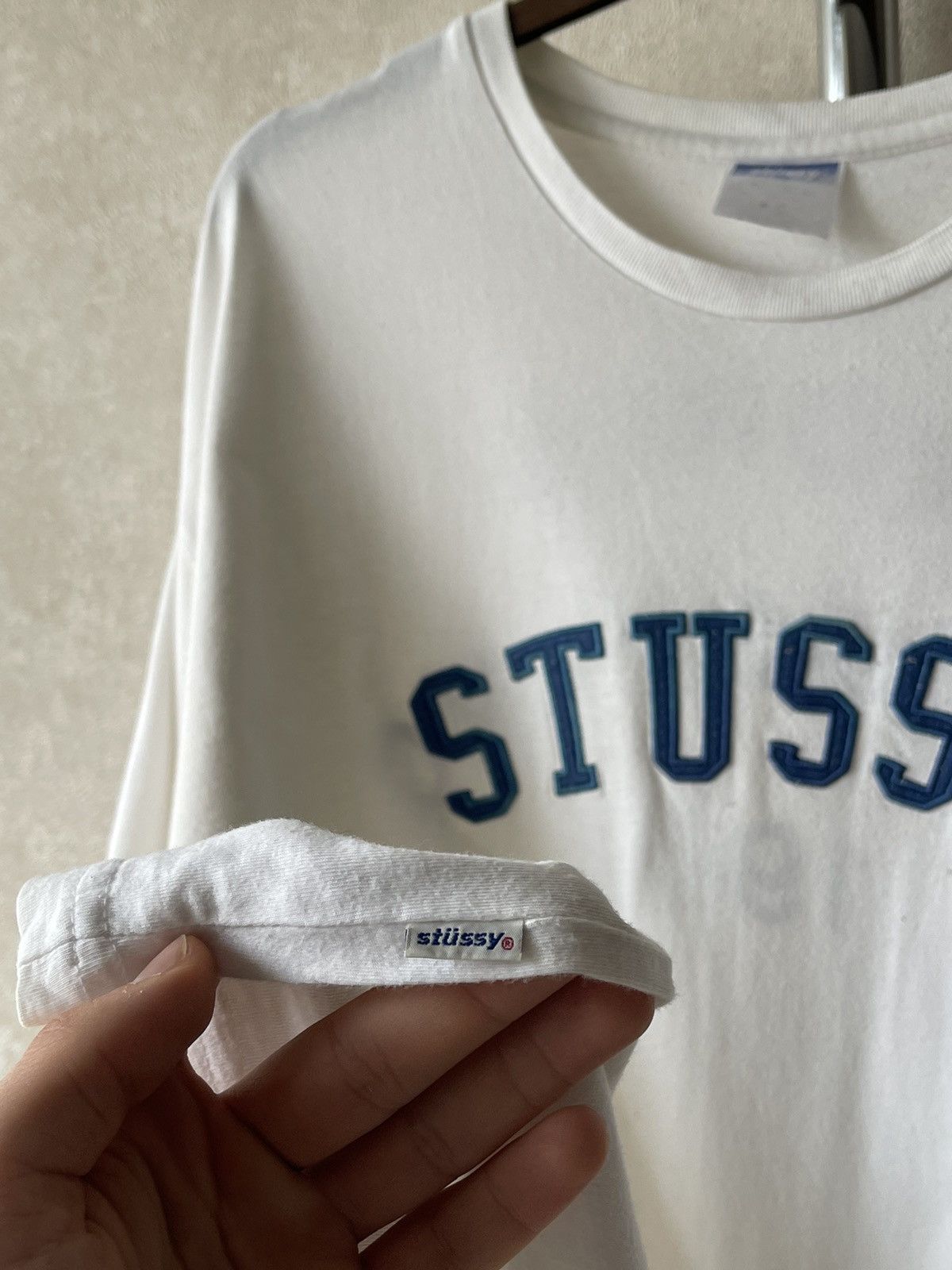 Stussy 90s Vintage Stussy Embroidery Logo T-Shirt Tee Crewneck Size US XL / EU 56 / 4 - 3 Thumbnail