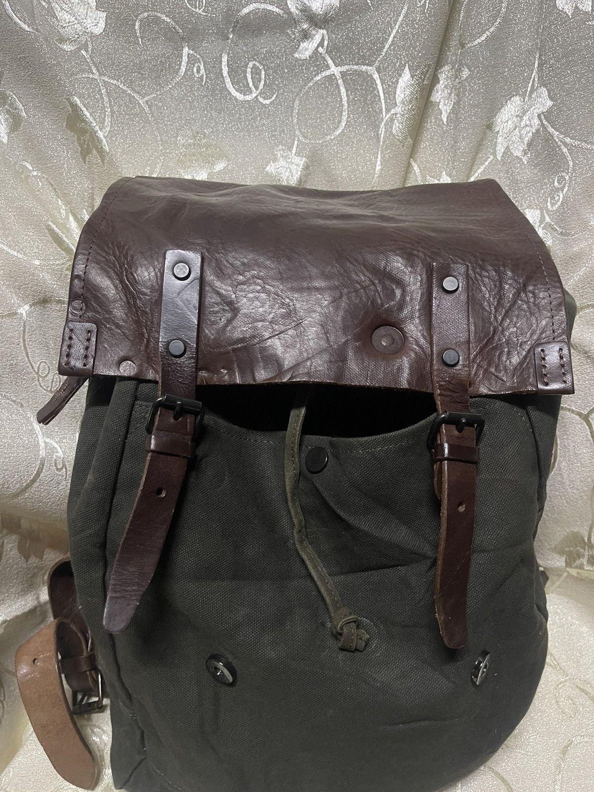 PATINA + STYLE LEATHER RUCKSACK BACKPACK