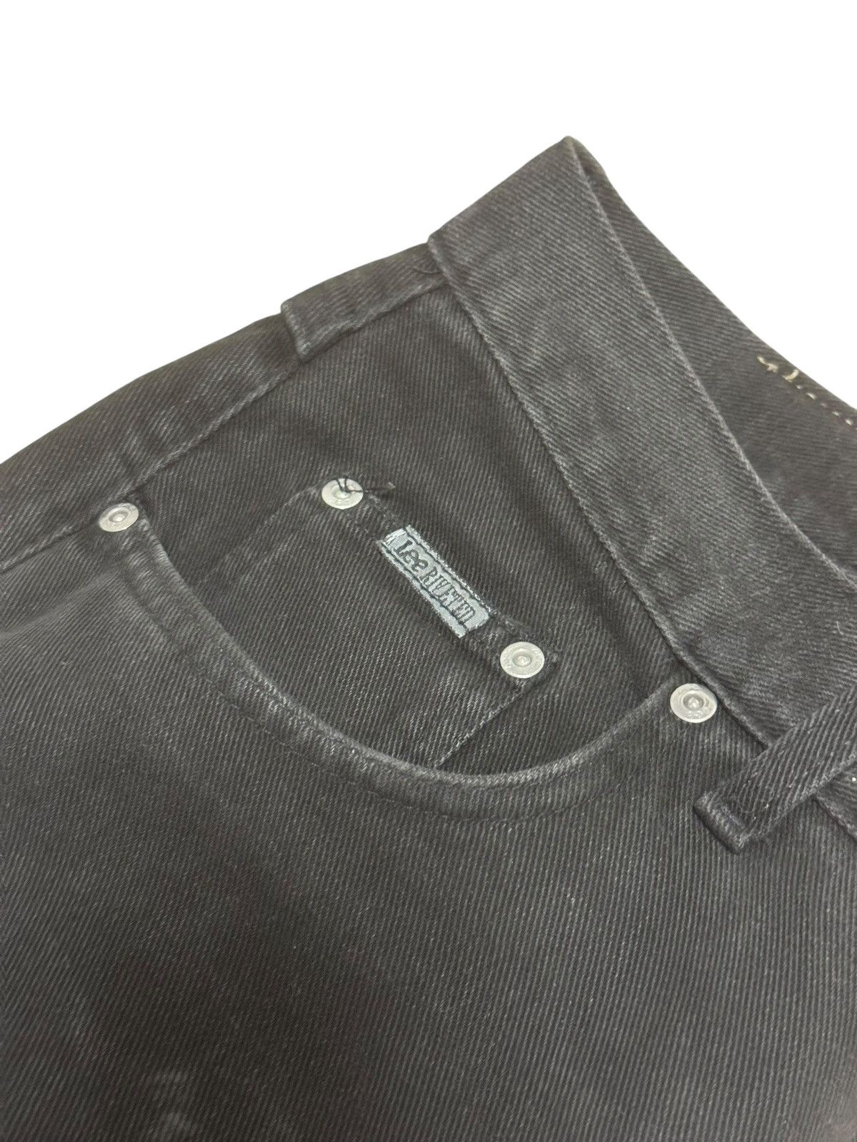 Other × Vintage Wide Leg Flared Black Denim Size US 32 / EU 48 - 9 Thumbnail