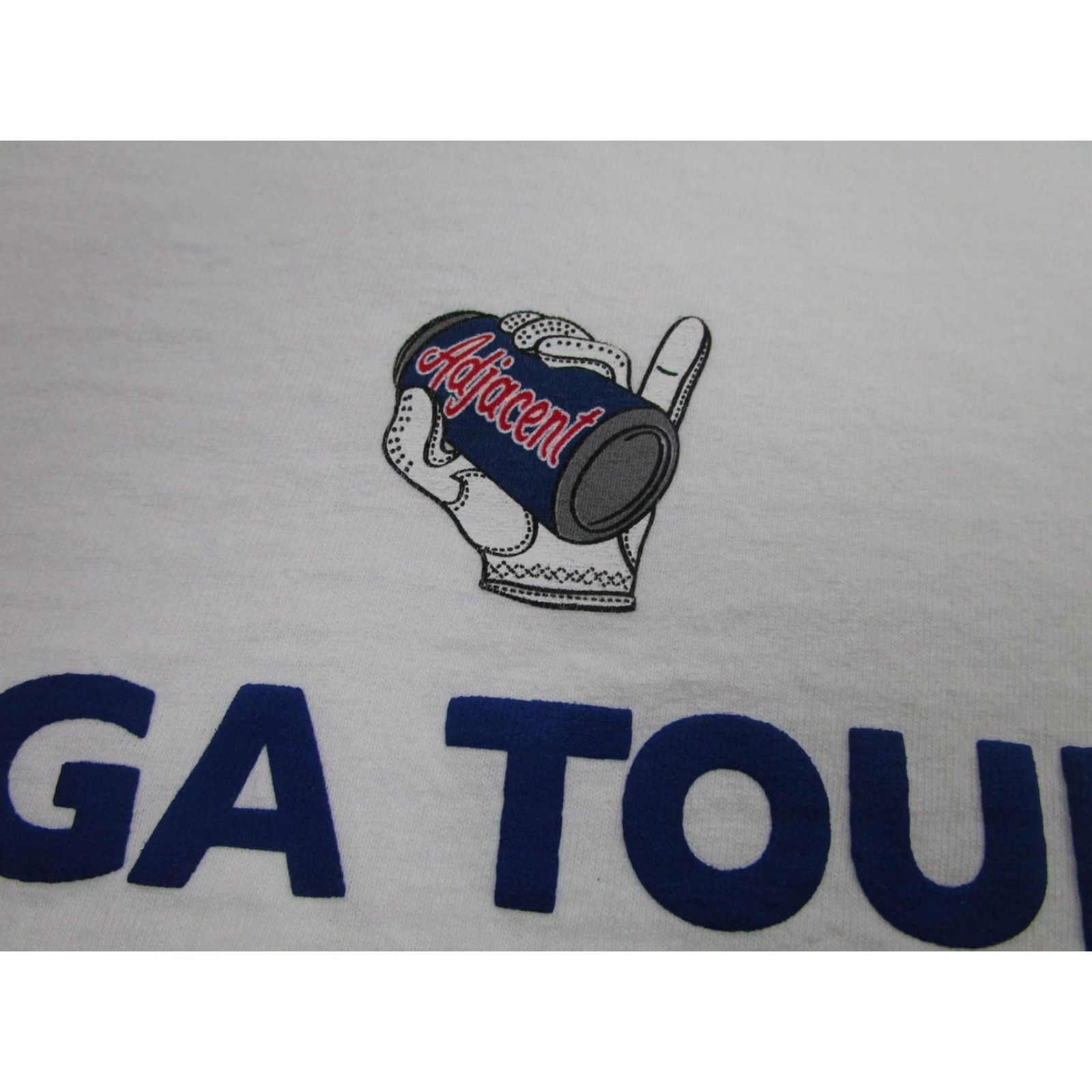Vintage Country Club Adjacent Shirt Mens Medium White Golf Graphic T-Shirt 90s PGA Tour Adjacent Mens Size US M / EU 48-50 / 2 - 3 Thumbnail
