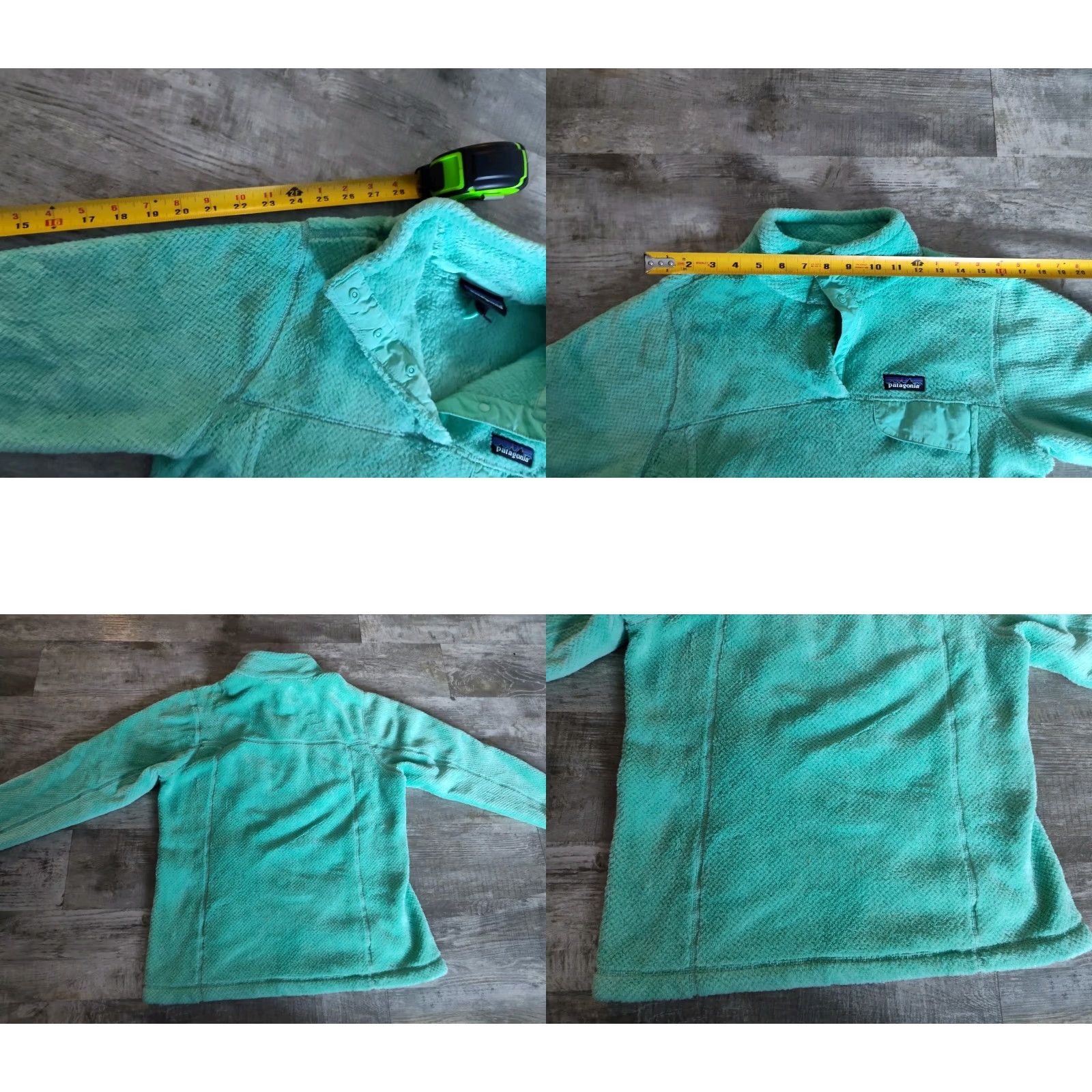Patagonia Patagonia Pullover Re-Tool Womens L Green Blue Fleece Snap 25443 Polartec Size L / US 10 / IT 46 - 10 Thumbnail