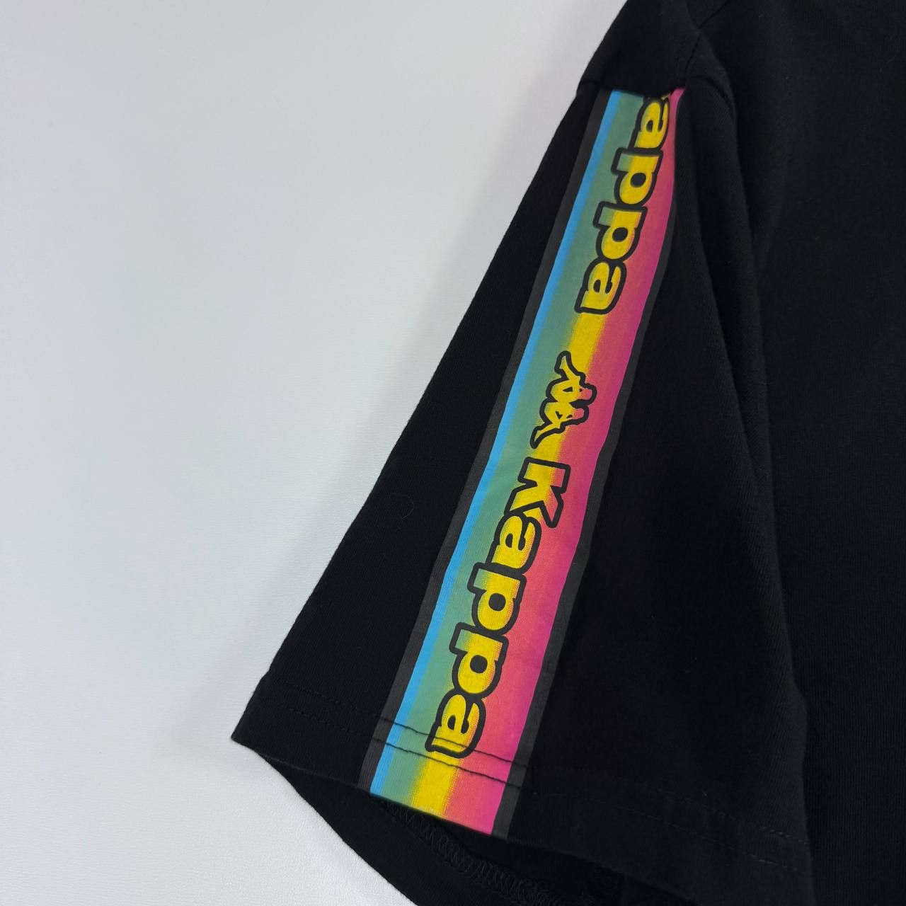 Kappa Kappa Womens Cropped T Shirt Black Logo Casual Top Size L Size L / US 10 / IT 46 - 2 Thumbnail