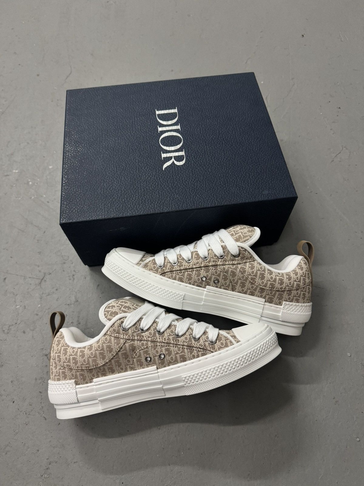 Dior Dior B23 Skater Low Top Beige Dior Oblique Jacquard Size US 7.5 / EU 40-41 - 3 Thumbnail