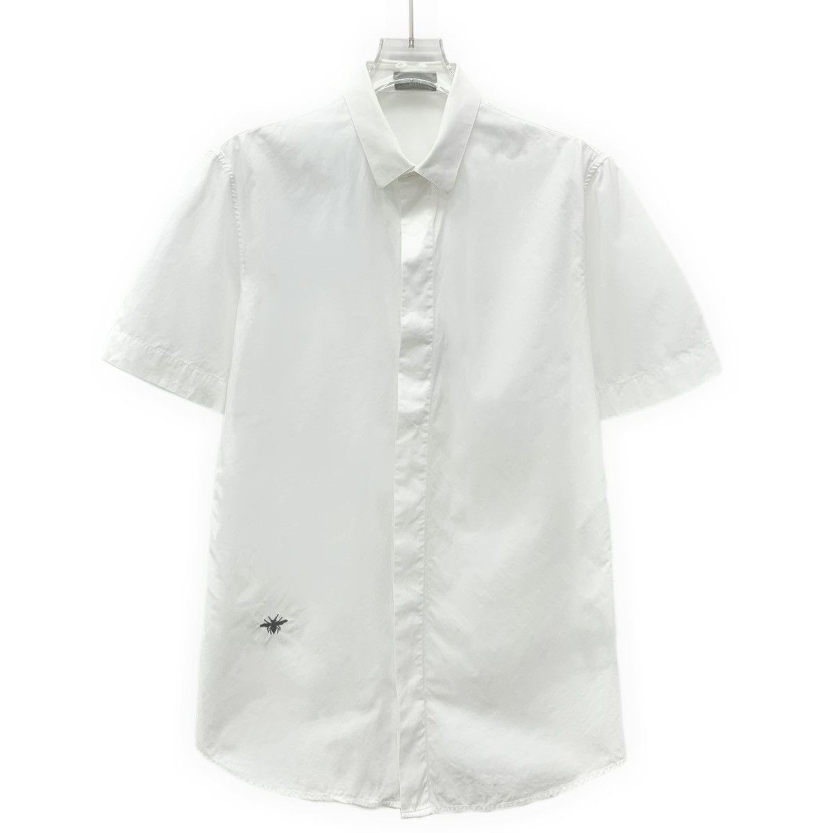 Dior Dior White Bee Embroidered Cotton Short Sleeve Shirt Size S / US 4 / IT 40 - 1 Thumbnail