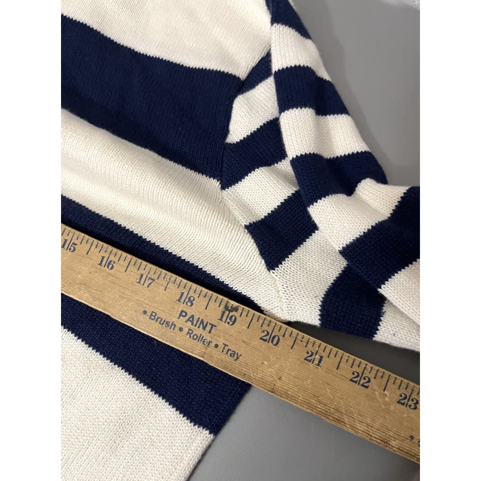 J.Crew VINTAGE J.CREW Nautical Striped Sweater Shirt Women Medium White Blue Express Shipping Size M / US 6-8 / IT 42-44 - 6 Thumbnail