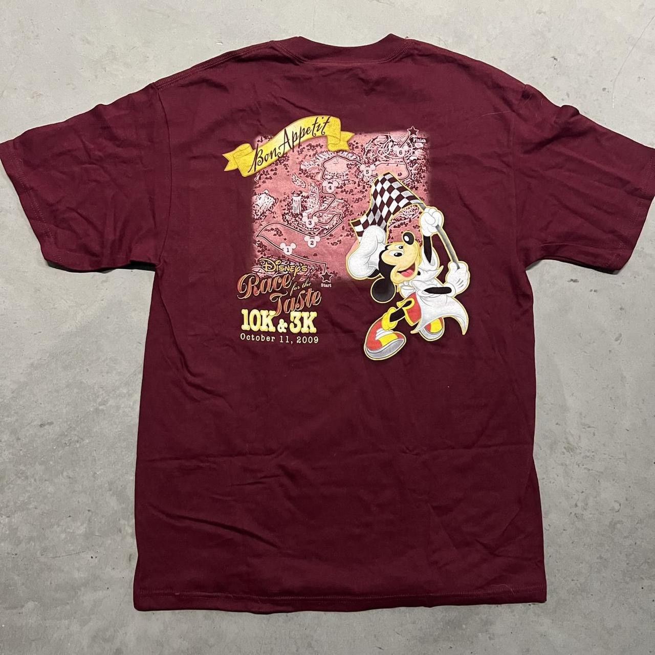Disney Crazy Vintage Y2K Disney Race the taste 2009 Marathon Tee Size US M / EU 48-50 / 2 - 1 Thumbnail
