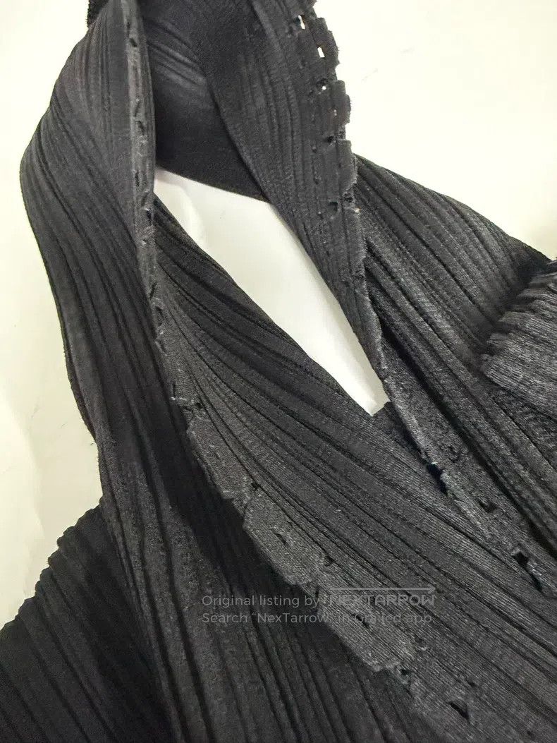 Issey Miyake Issey Miyake Ruched Ruffle Trim Cardigan Coat Size M / US 6-8 / IT 42-44 - 5 Thumbnail