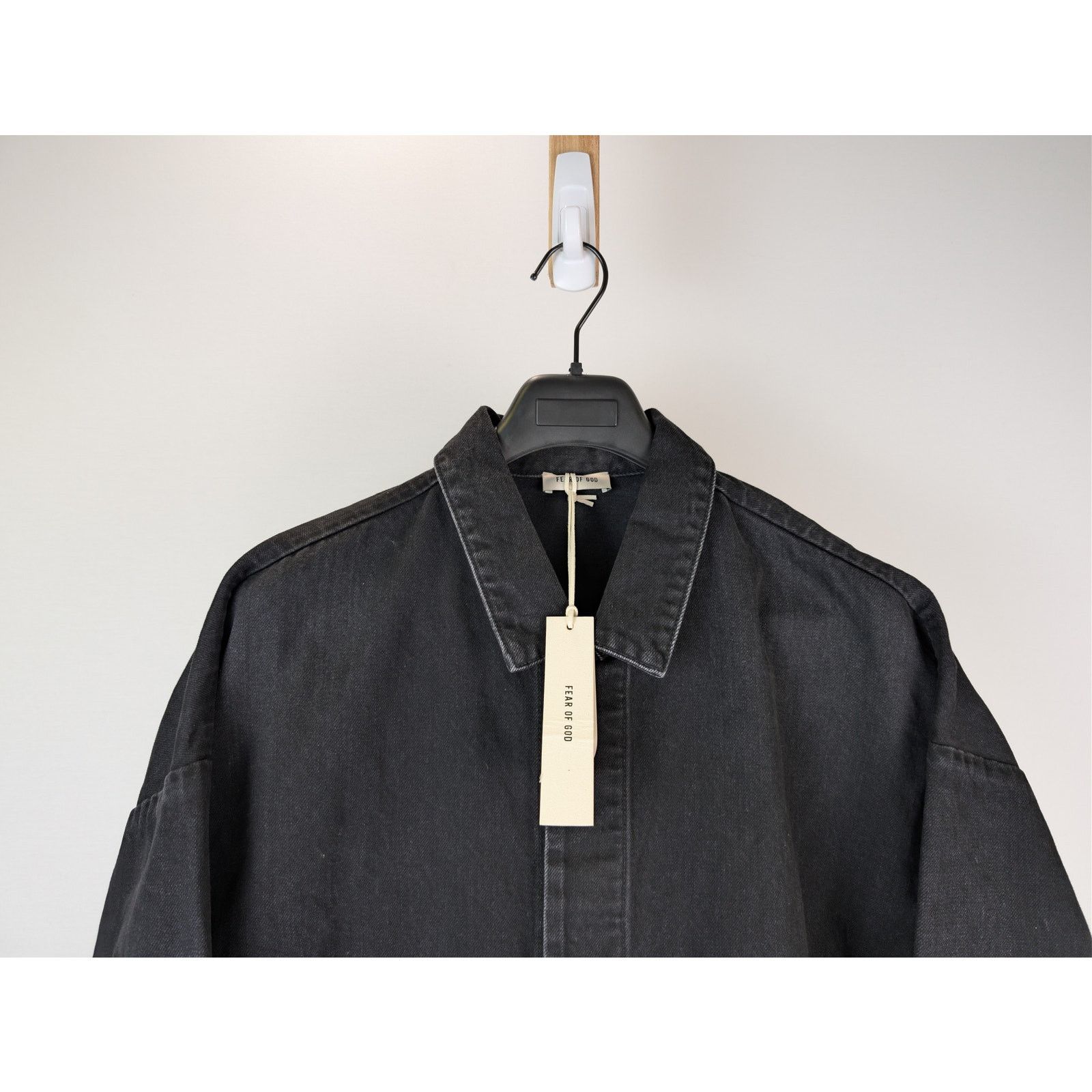 Fear of God o1rshd1 Canvas Utility Trucker Denim Jacket in Black Size US XL / EU 56 / 4 - 3 Thumbnail