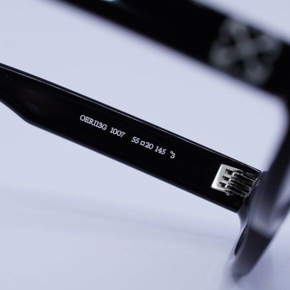 Off-White 🕶️New Off-White OERI13G EDISON 1007 Sunglasses - Black Size ONE SIZE - 7 Thumbnail