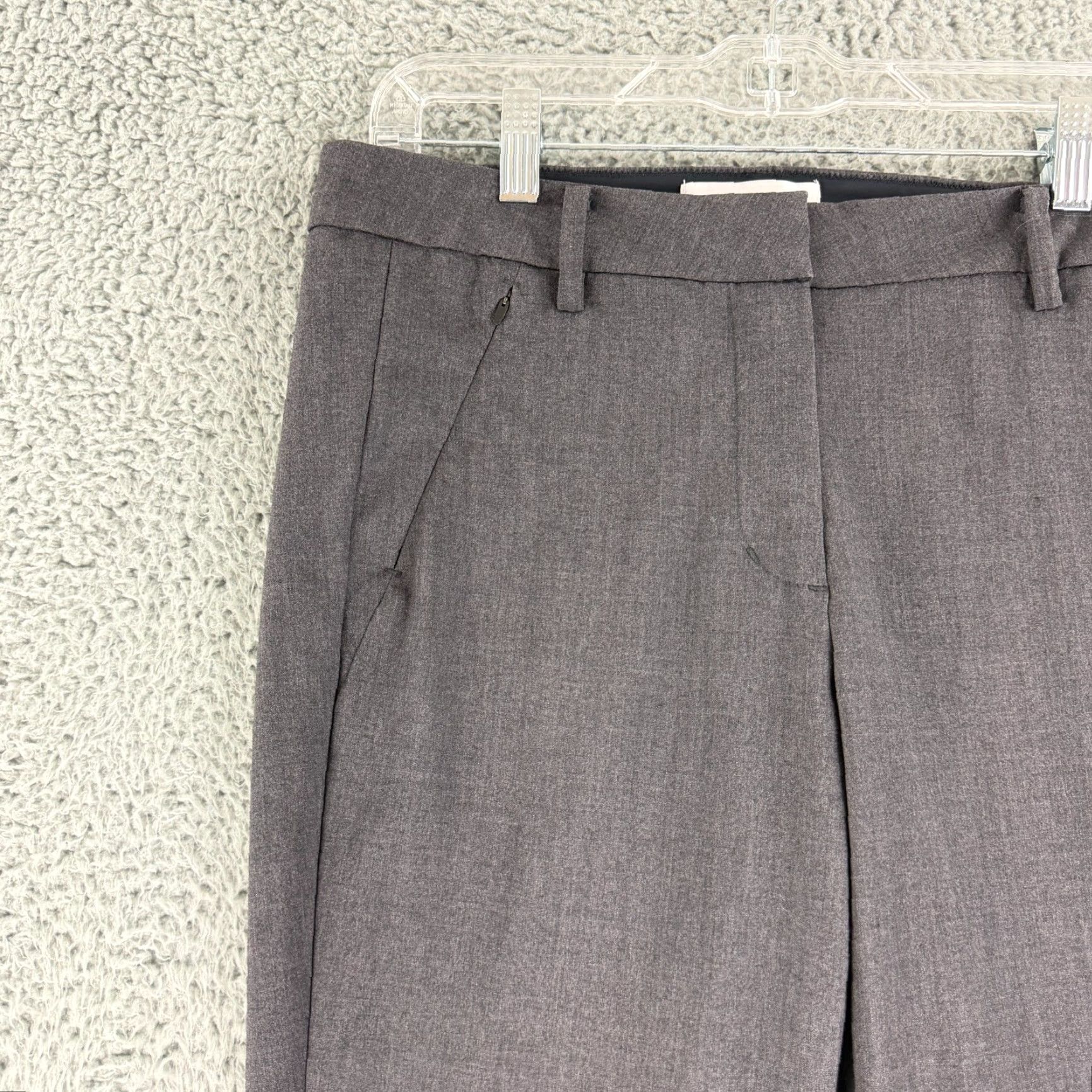 Vintage Ministry of Supply Dress Pants Womens Size 6 Gray Straight Leg Lightweight Work Shirt Size 28" / US 6 / IT 42 - 2 Thumbnail