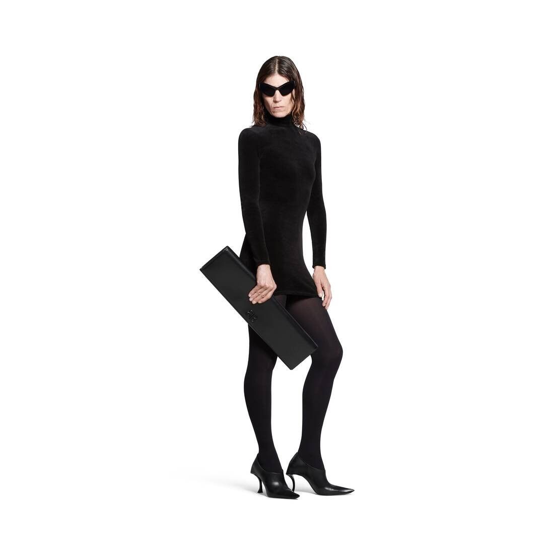 Balenciaga o1bcso1str0126 Hourglass 100mm Pumps in Black Size US 5 / IT 35 - 7 Thumbnail