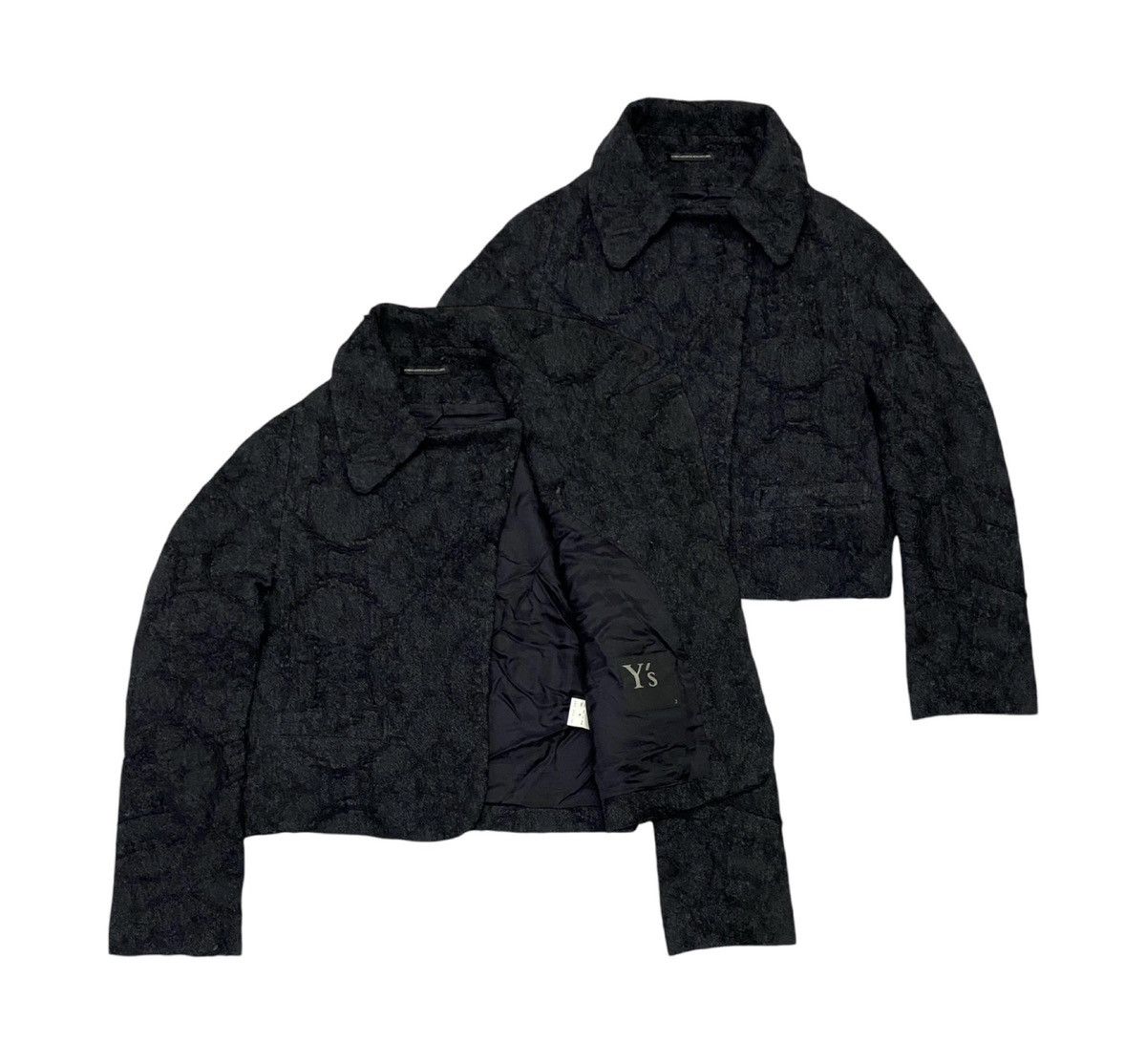 Yohji Yamamoto Yohji Yamamoto Y,s Embossed Pattern Wool Jacket Size M / US 6-8 / IT 42-44 - 1 Thumbnail