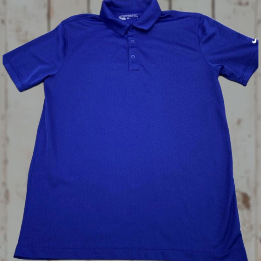 Nike Nike Golf Polo Shirt M Nike Dri-Fit Blue 746099-455 Polo Men Short Sleeve Collared Logo 90s? Size US M / EU 48-50 / 2 - 1 Thumbnail