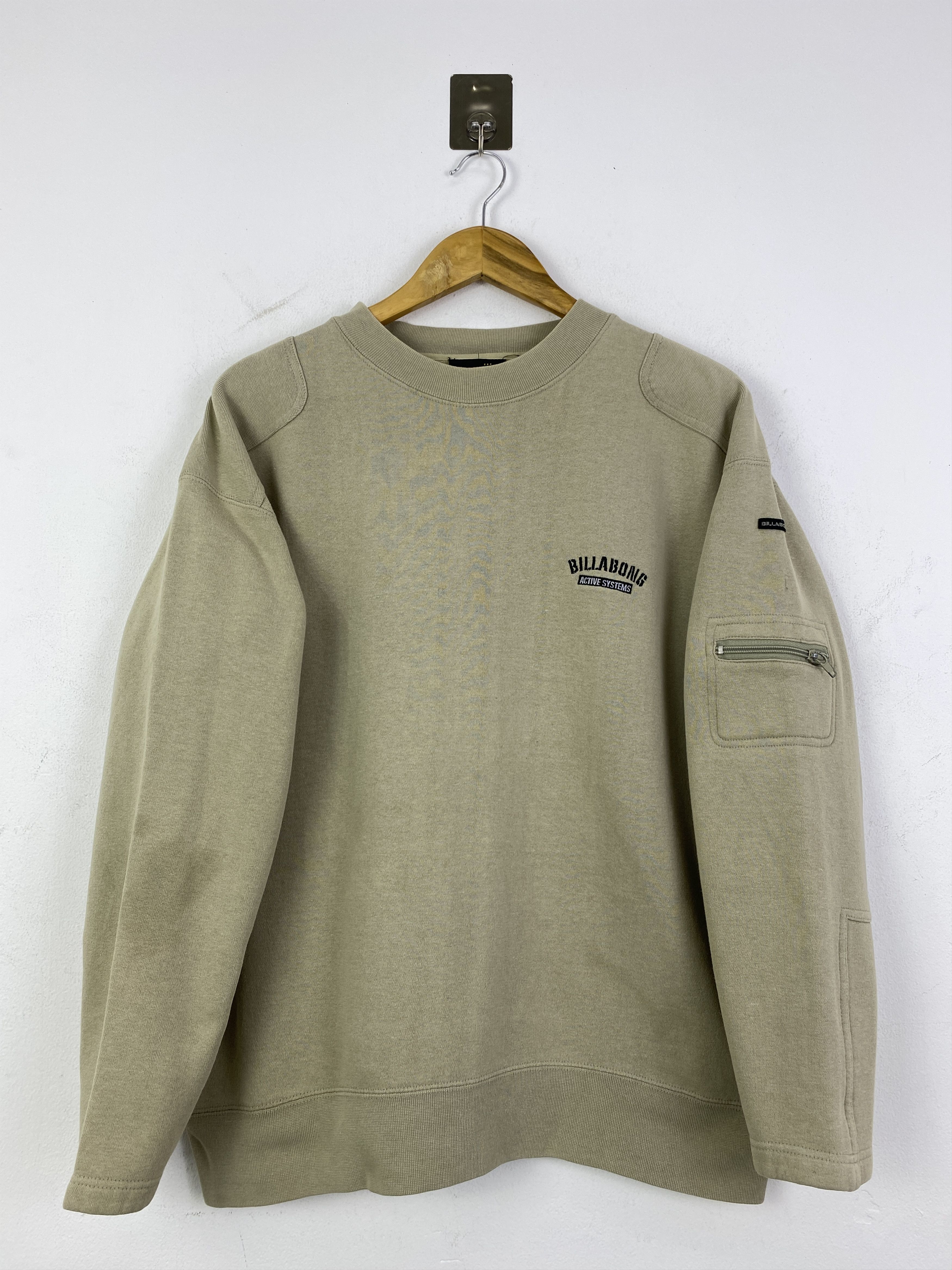 Billabong Vintage Billabong Zip Pocket On Sleeve Sweatshirt SH0168 Size US M / EU 48-50 / 2 - 1 Thumbnail